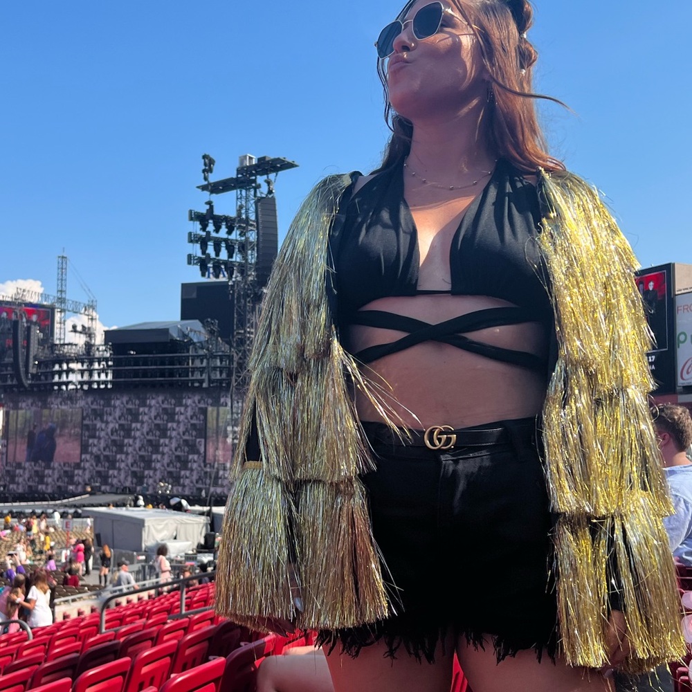 Gold fridge jacket. Nasty gal size size 6